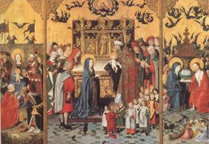 master of the Holy Kindred Retable of the Seven Joys of the Virgin (mk05) Germany oil painting art